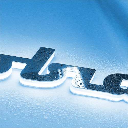 Lettera per yacht - Arte & Comunicazione S.r.l. - in acciaio inossidabile lucido / luminosa / LED