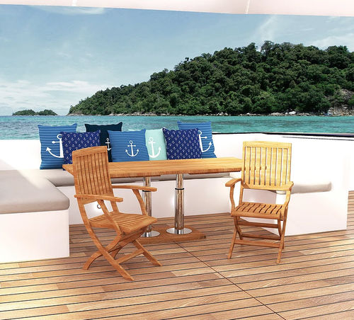 Sedia standard per barca - Dove - Mia Marin - pieghevole / in teak