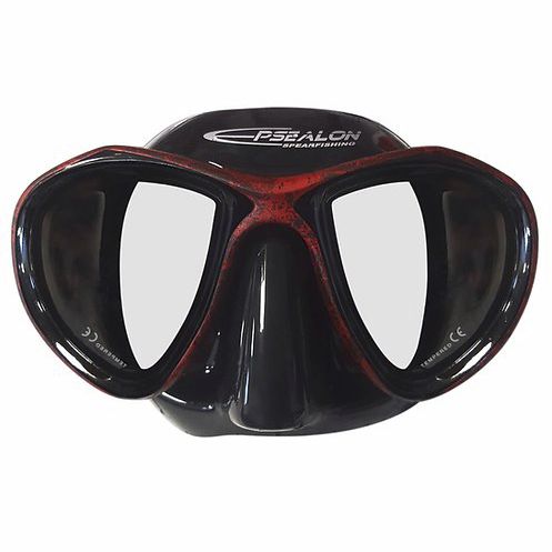 Maschera di immersione doppio vetro - E-Visio 2 Red Fusion - EPSEALON