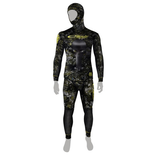 Muta neoprene per pesca subacquea - Tactical Stealth - EPSEALON - a maniche lunghe / monopezzo / con cappuccio