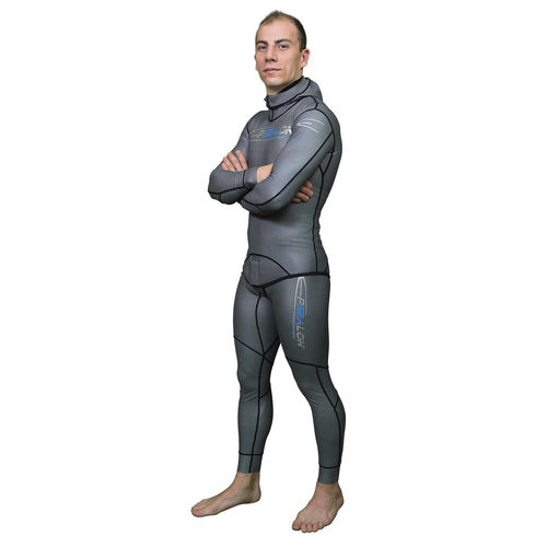 Muta neoprene per apnea - Naiad - EPSEALON - a maniche lunghe / con cappuccio / due pezzi