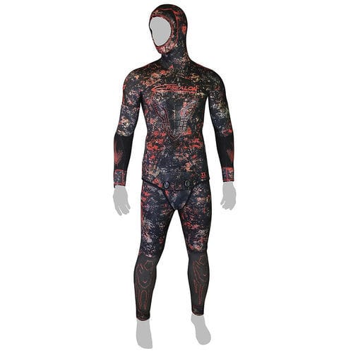 Muta per pesca subacquea - Demonskin - EPSEALON - da immersione / muta neoprene / con cappuccio