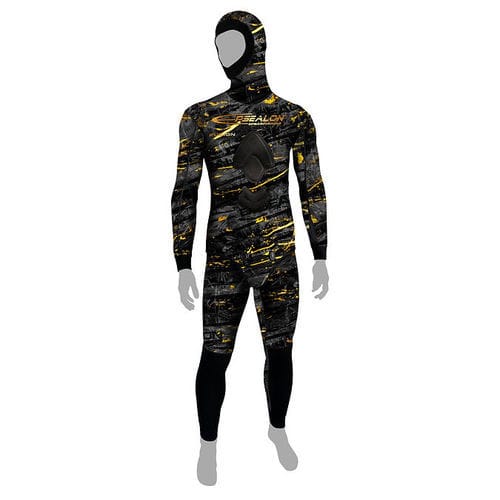Muta per pesca subacquea - Dark Fusion - EPSEALON - da immersione / muta neoprene / con cappuccio