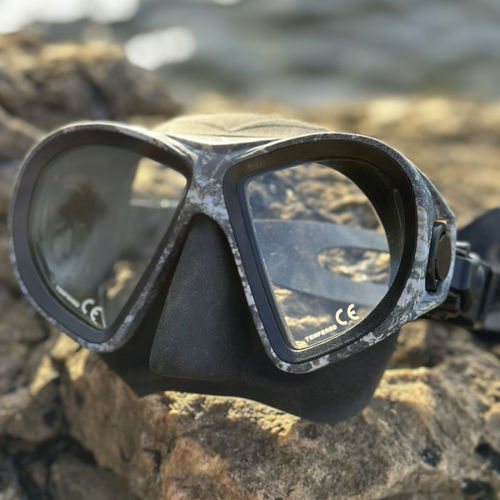 Maschera di immersione doppio vetro - Horus camo noir - EPSEALON - per immersione subacquea professionale