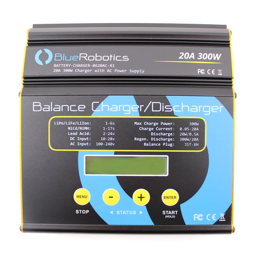 Caricatore di batteria - Lithium charger - BlueRobotics - marino