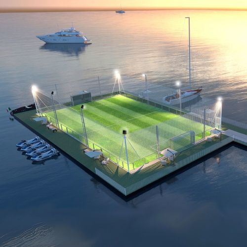 Piattaforma galleggiante - BLUET FLOATING SOLUTIONS - per marina / campo da calcio