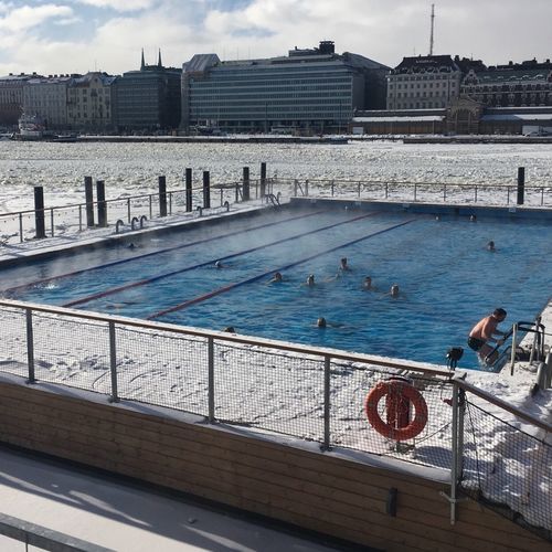Piscina galleggiante - Floating - BLUET FLOATING SOLUTIONS - riscaldato
