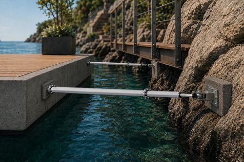 Fissaggio per pontile galleggiante - BLUET FLOATING SOLUTIONS
