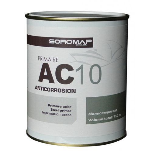 Primer per barca - AC10 - GROUPE SOROMAP - per acciaio / monocomponente / anti ruggine