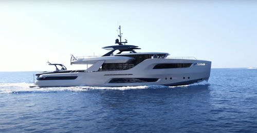 Super-yacht da crociera - X-Treme 105 - Trimm Design BV - con fly / con cabina di pilotaggio / con 5 cabine