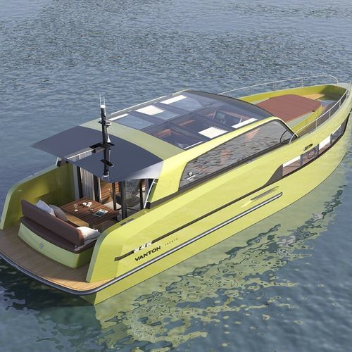 Cabinato entrobordo - Vanton  - Trimm Design BV - bimotore / hard-top / in acciaio
