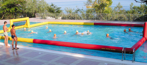 Gioco acquatico terreno da volleyball - Vector Inflatables - per base turistica sportiva / gonfiabile