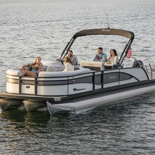 Pontoon boat fuoribordo - Corsa 25UE - Barletta Boat Company - tri-tube / open / con console laterale