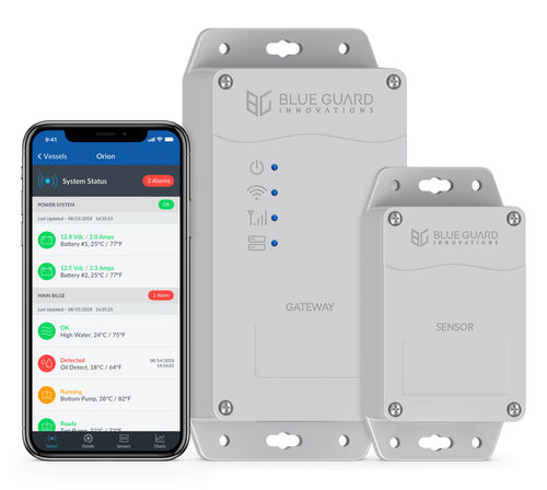 Sistema d'allarme e di sicurezza per yacht - BG-Link - Blue Guard Innovations - di barca / di sentina / per batteria