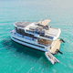 barca a motore house-boat catamarano / fuoribordo / diesel / elettrosolare