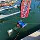 drone marino per la raccolta di rifiuti / autonomo / elettrico / catamarano