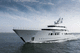 mega-yacht da crociera / tradizionale / raised pilothouse / in acciaio