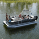 pontoon boat fuoribordo / open / con console laterale / da sci nautico