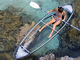 kayak trasparente / sit-on-top / da mare / per adulto