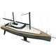 sailing-yacht da crociera / con poppa aperta / in alluminio / a chiglia retrattile