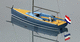 barca a vela daysailer / con 4 cuccette / in fibra di vetro / a propulsione elettrica