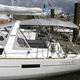 tendalino parasole per barca a vela / per cabina di pilotaggio / con struttura in acciaio inossidabile / in PVC