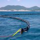 barriera antinquinamento / gonfiabile / alto mare