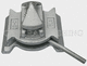 twist lock per l'ancoraggio dei container a coda di rondine