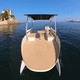 barca open catamarano / fuoribordo / elettrosolare / con console laterale