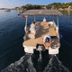 barca open elettrosolare / catamarano / fuoribordo / hard-top