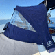 capote di tuga per barca / per cabina di pilotaggio / nera / blu
