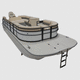 pontoon boat fuoribordo / open / con console laterale / da pesca