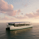 barca professionale elettrosolare / barca per trasporto passeggeri / catamarano / fuoribordo