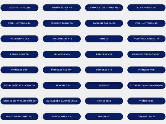 Database delle immagini delle barche dei clienti aperto ai clienti