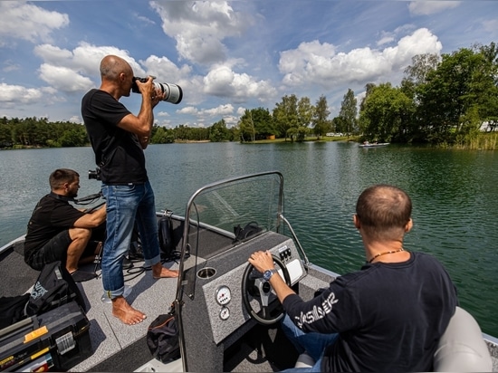 Servizio fotografico sull'acqua