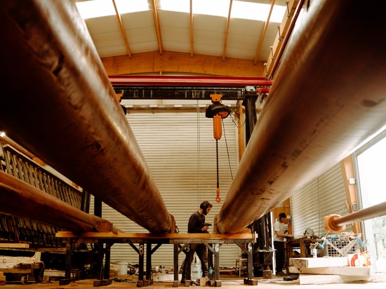 Artigianato tradizionale: Woodspars restaura il sartiame del tre alberi "Le Français"