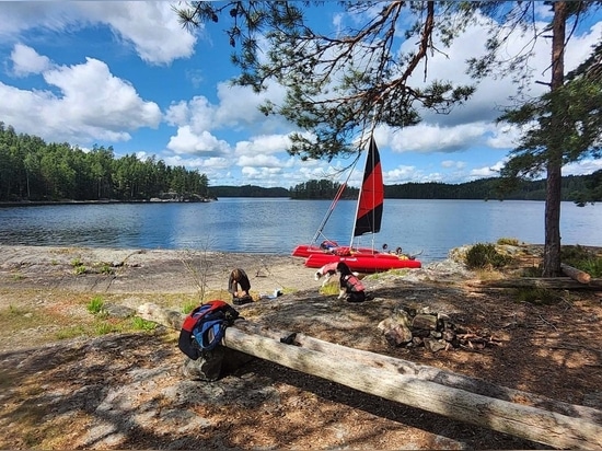 Avventura di più giorni sul lago STORA LE in Svezia