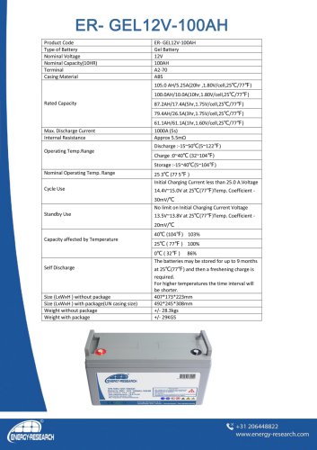 ER-GEL12V-100AH
