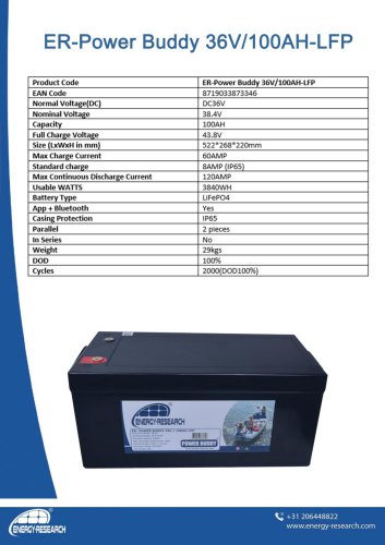 ER-Power Buddy 36V / 100AH-LFP