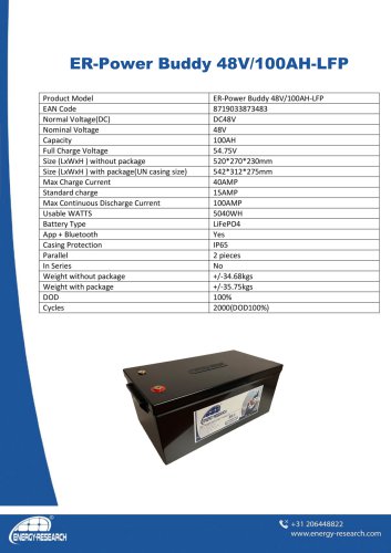 ER-Power Buddy 48V / 100AH-LFP