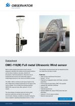 OMC-116(M) Full metal Ultrasonic Wind sensor