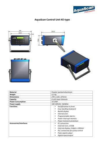 Datasheet Control Unit