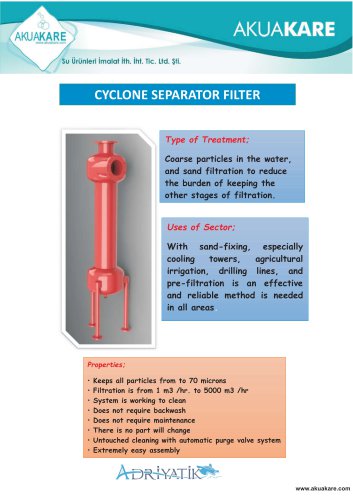 CYCLONE SEPARATOR FILTER