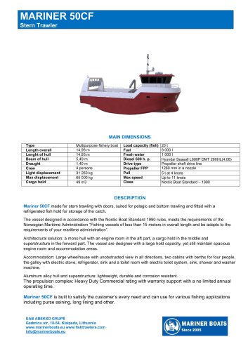 Mariner 50CF Stern Trawler