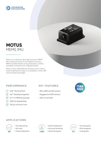 Motus Datasheet