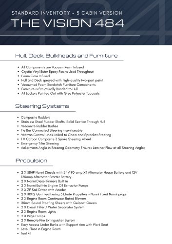 Vision 484 Standard Specs
