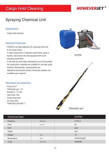 HOWEVERJET HCP50 Spraying Chemical Unit