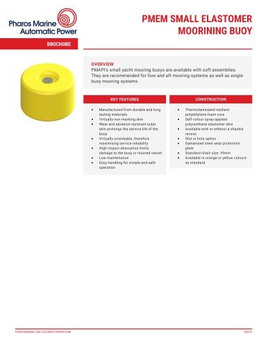 PMEM SMALL ELASTOMER MOORINING BUOY