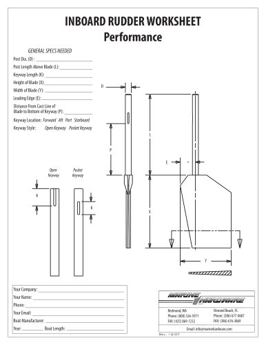 Performance Rudder