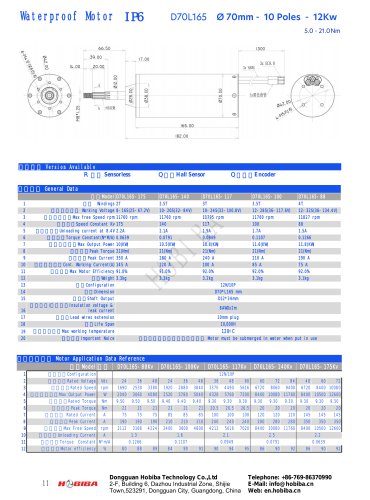 Electric motor D70L165 series